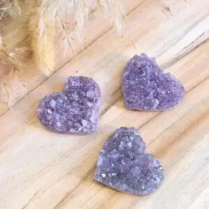 coeur en améthyste dans votre boutique de lithothérapie en ligne mineralissime