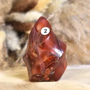 flamme en cornaline dans votre boutique de lithothérapie en ligne mineralissime