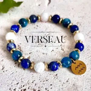 bracelet verseau femme en pierres naturelles 8mm de apatite bleue lapis lazuli et pierre de lune fait main en france