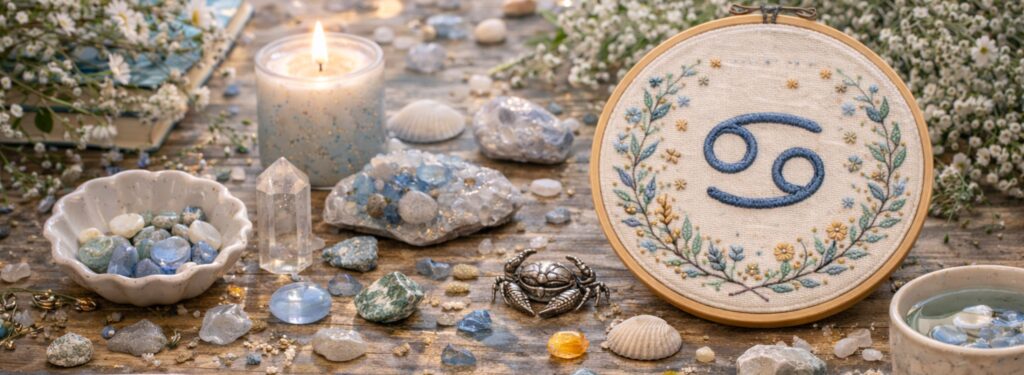 Découvrez les pierres et minéraux associés au signe astrologique du cancer en lithothérapie dans votre boutique en ligne de lithothérapie mineralissime