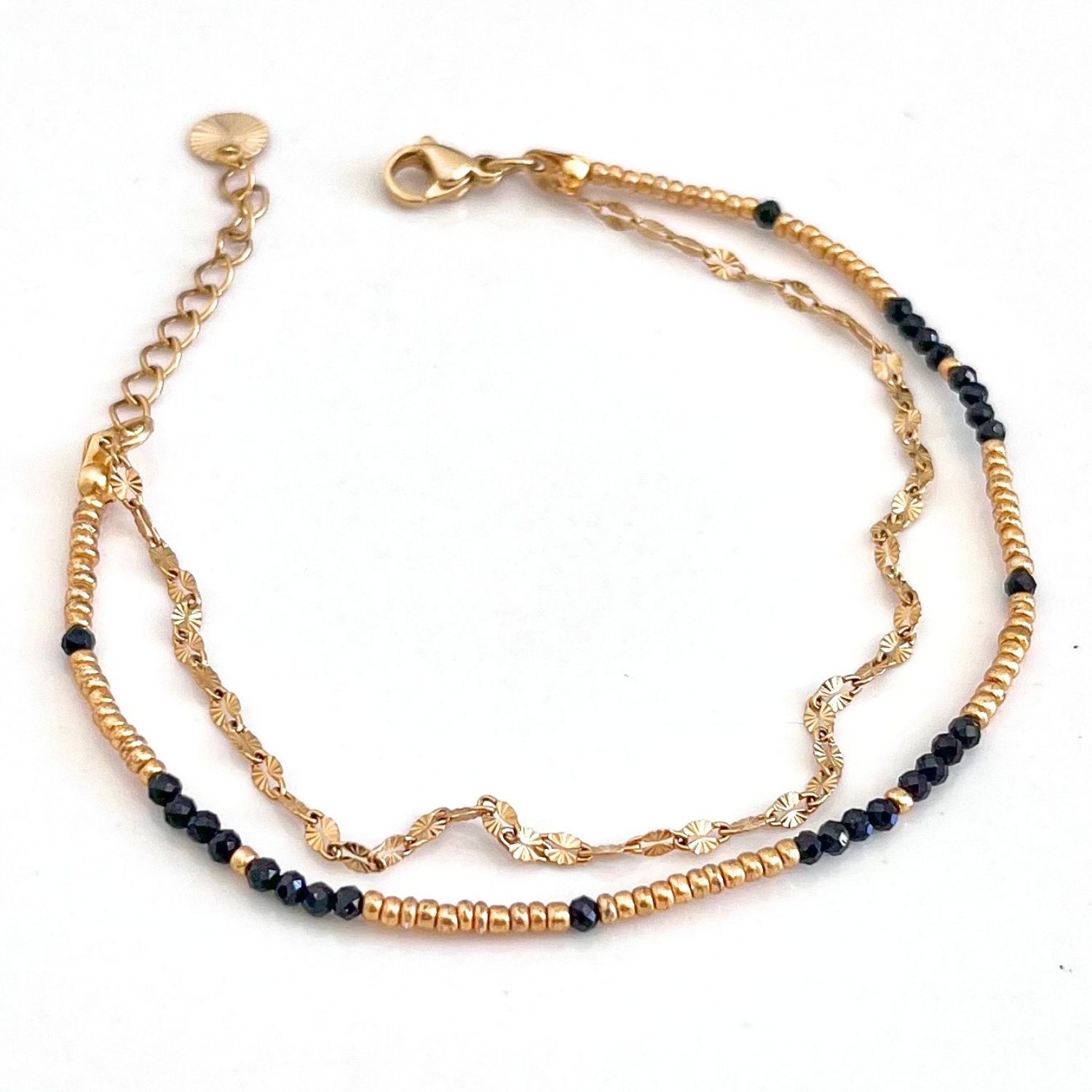 bracelet onyx pierres naturelles