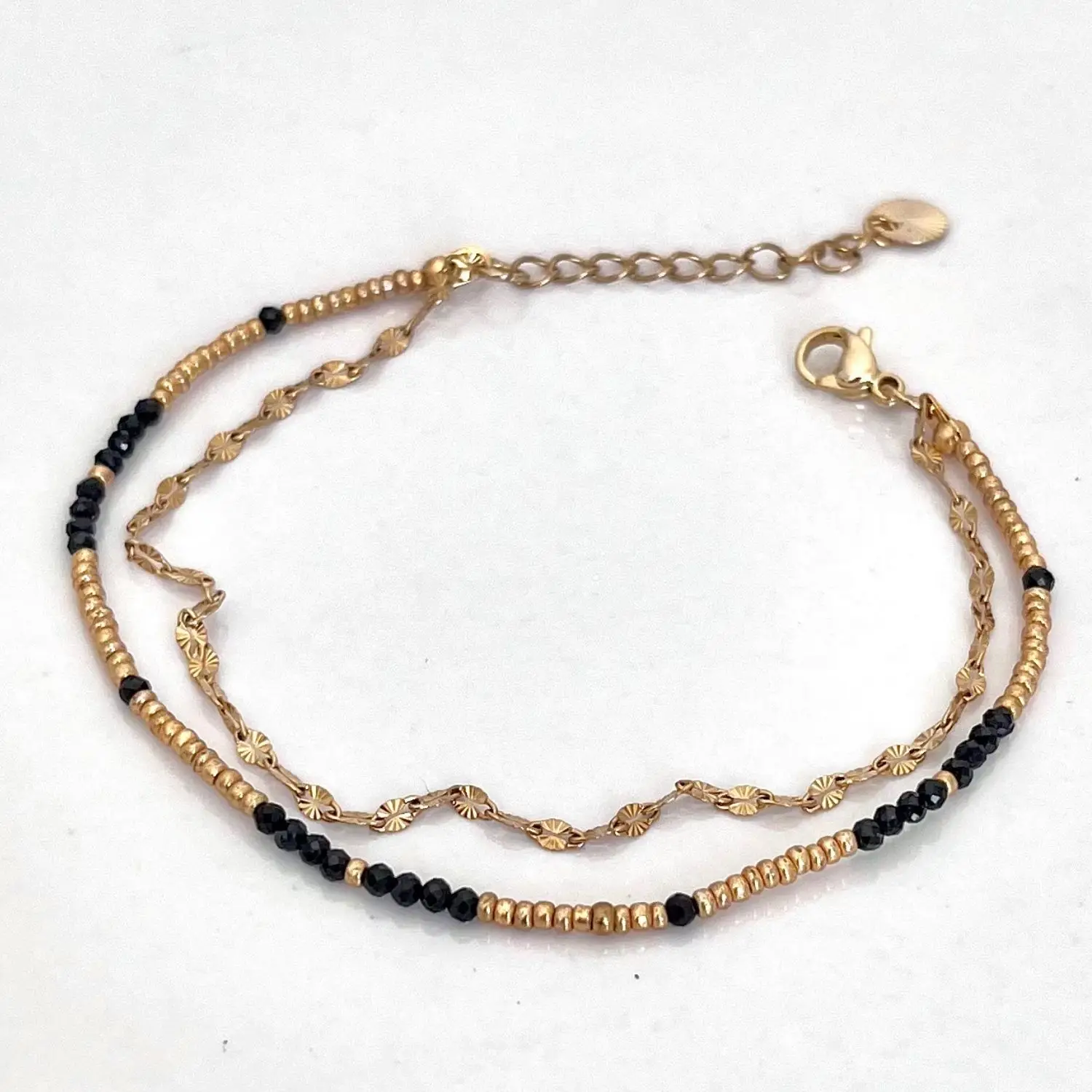 bracelet onyx pierres naturelles