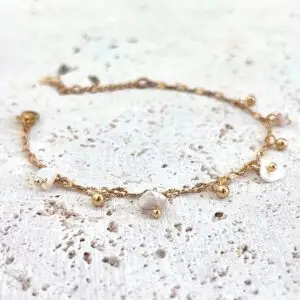bracelet nacre pierres naturelles