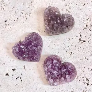 coeur améthyste naturelle aux bienfaits spirituels anti stress et relaxant